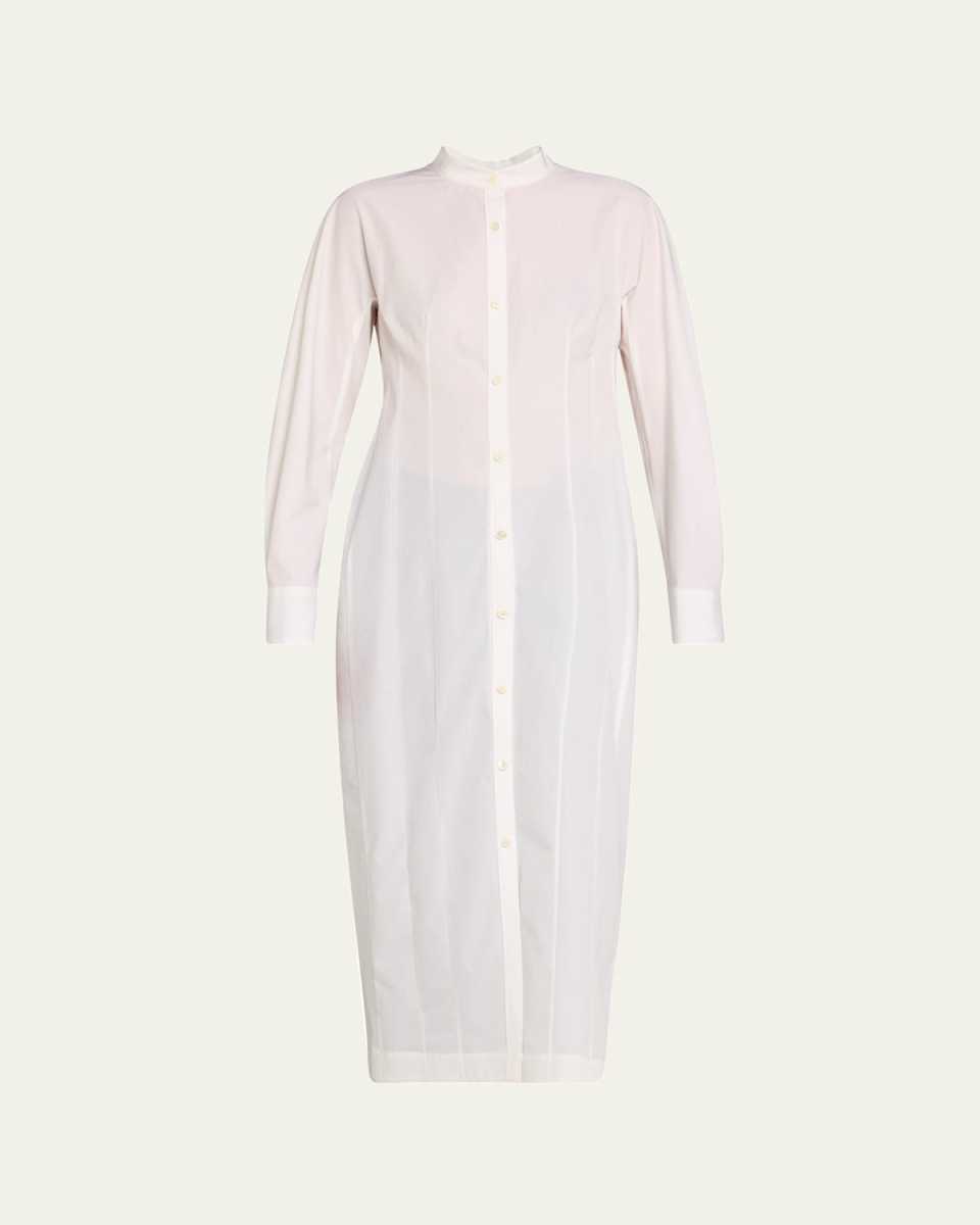 Aislinn Button Down Cotton Shirt Dress